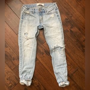 Hollister Boyfriend Jeans with Crochet Pockets